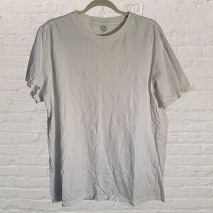 American Giant Men Short Sleeve Crew Neck T-Shirt XL White Cotton American Made